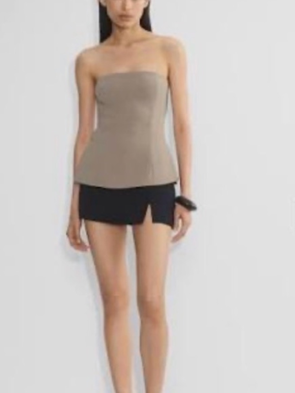 NWT Aritzia Wilfred Posh Top Size 4 Nomad Taupe